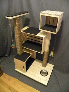 Juegos DIY de madera para gatos 