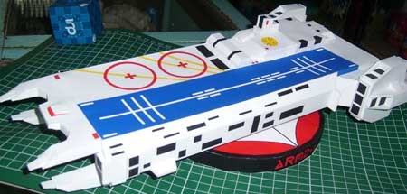 Macross Papercraft ARMD1 Space Carrier