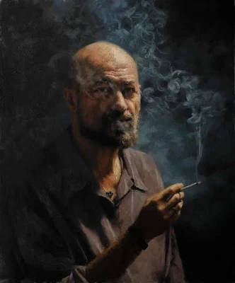 Self Portrait painting Vicente Romero Redondo
