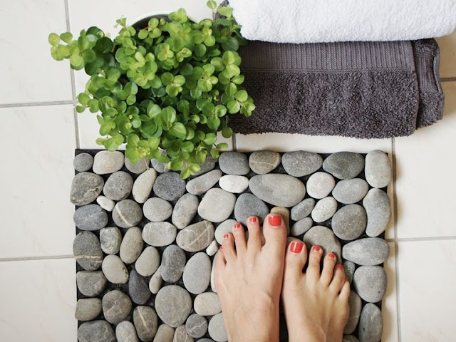 DIY home decor, modern home decor diy, diy, stone carpet,