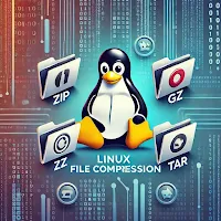 Learn Linux file compression with tools like gzip, bzip2, xz, tar, and zip. Optimize storage and transfer using these efficient utilities!