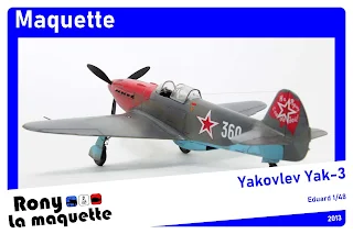 Maquette du Yak 3 d’Eduard au 1/48.