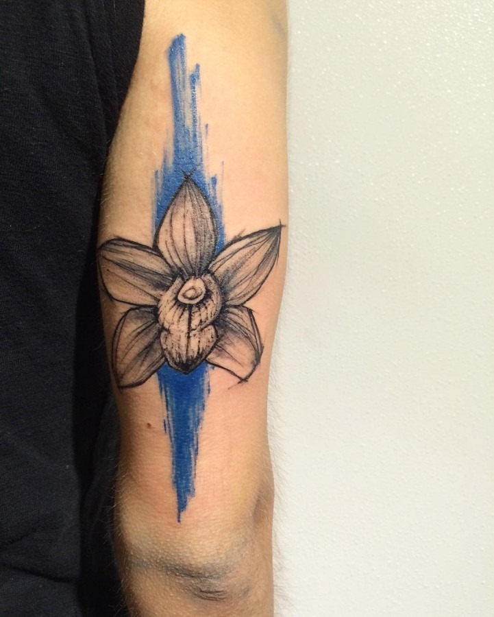 esta_linda_orqudea_esboço_estilo_de_tatuagem