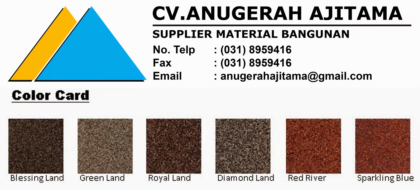 JUAL GENTENG  METAL PESONA ROOF CV ANUGERAH AJITAMA