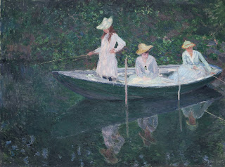 In the Norwegian Boat at Giverny, 1887