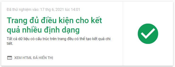 Kiểm tra kết quả nhiều định dạng