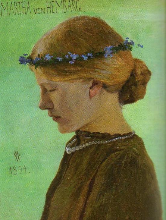 Heinrich Vogeler: Martha, 1894