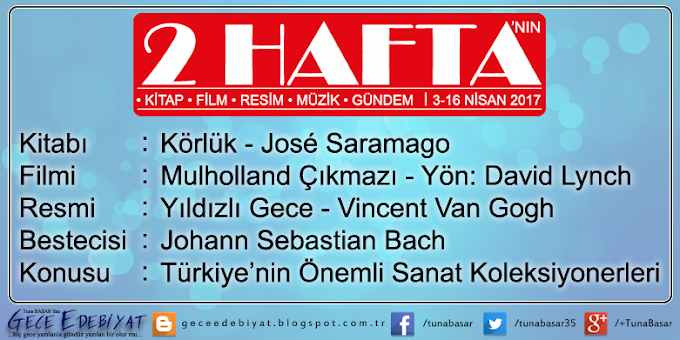 2 Hafta -5- / 3-16 Nisan 2017