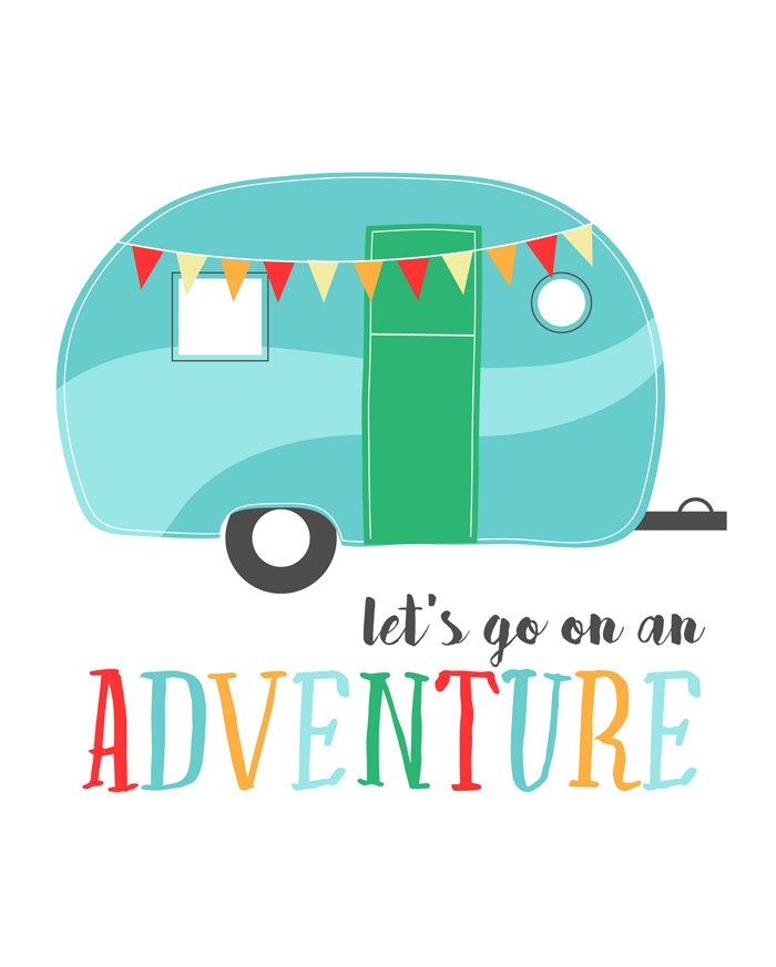 Let's Go On An Adventure Free Printable | 8x10 | Instant Download