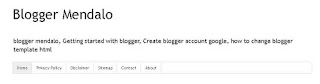 How to add blogger description in header blogger