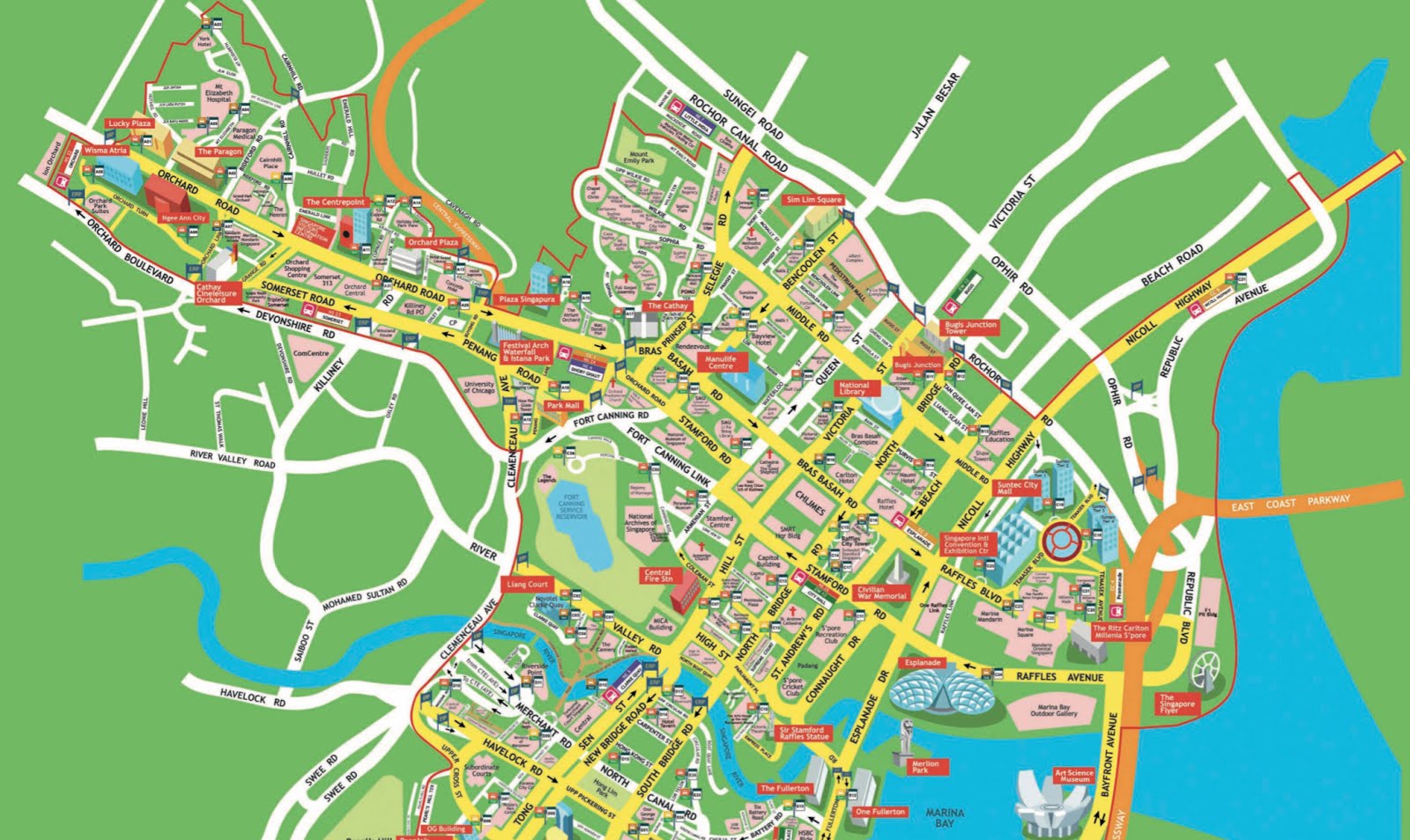 Singapore Central Area Map Daniel Choy: Singapore Central Business District Map, CBD Map and 