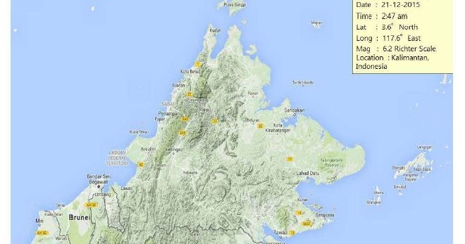 Gempa Bumi Sabah 21 Disember 2015