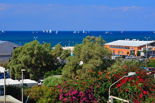 sailboats in mediterranean sea tel-aviv israel