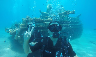 Las playas de Tala Bay, Aqaba. Sister to the Tank.