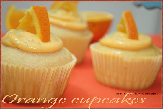 Orange cupcakes 