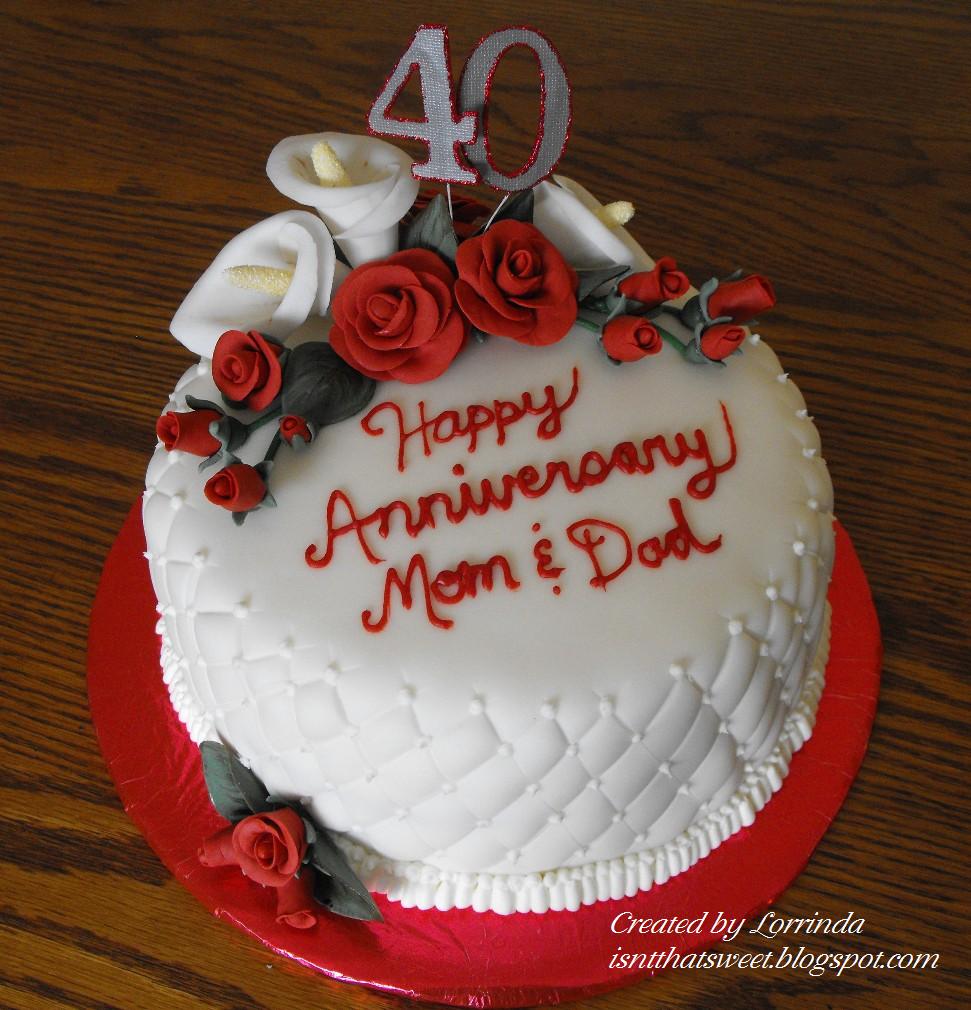 anniversary cake