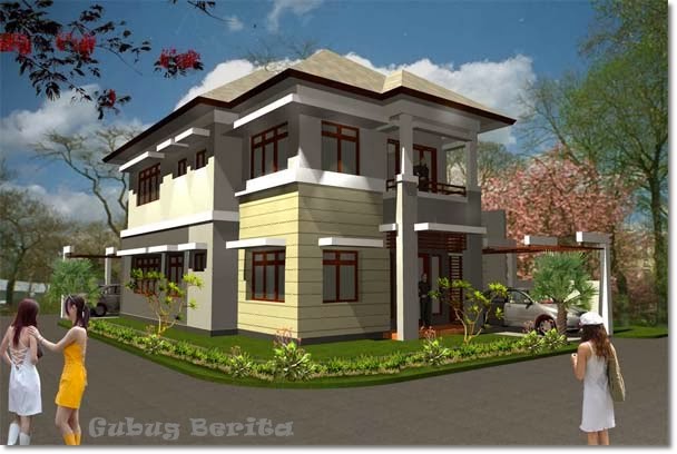  Gambar Rumah Minimalis Dua Tingkat  gambar  desain rumah  