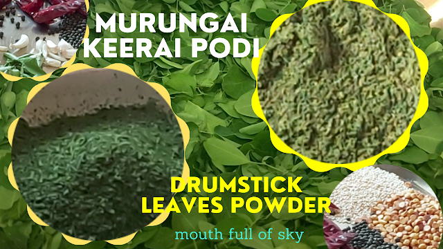 The best way to boost immunity naturally is by adding drumstick leaves to your diet, popularly known as murungai keerai in Tamil. There are many variations this bitter leaf can be added to your daily meals. One such is by preparing alongside dal powder also known as paruppu podi. The idea of making this combination is my kids do not eat these murungai / drumstick leaves in any form of curry or greens, had to find a way to get these into their sidekicks for idli, dosa etc.,