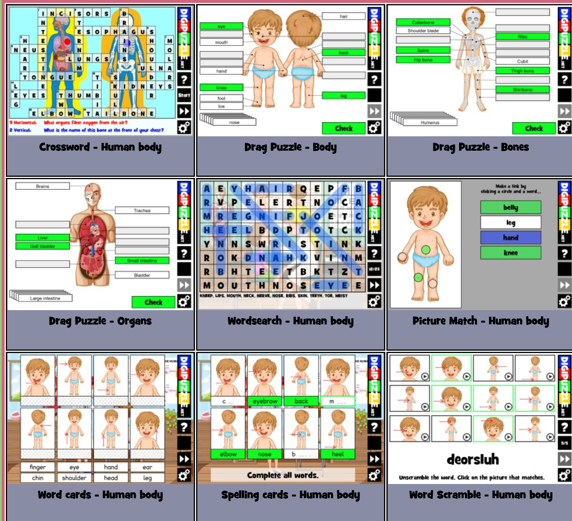 DigiPuzzle - Fun Math, Spelling, and Typing Games for Kids - Free  Technology For Teachers