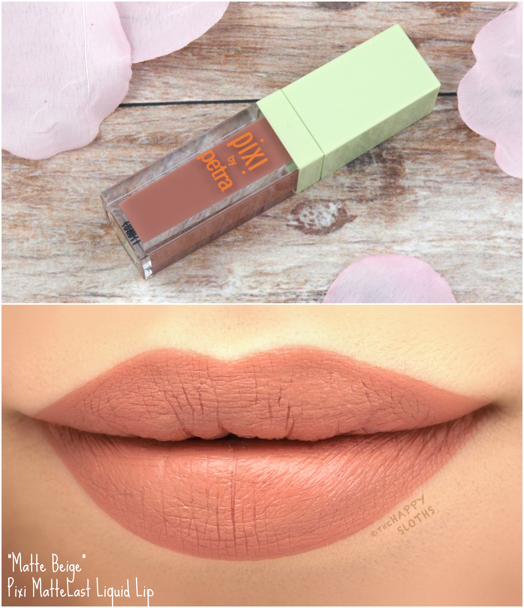 Pixi MatteLast Liquid Lip in "Matte Beige": Review and Swatches