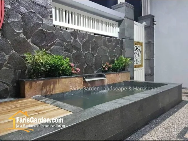 Contoh Model Desain Kolam Koi Minimalis Unik Elegan