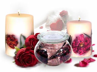 KasseL UltraGlow decorative premium candles Rose Scented