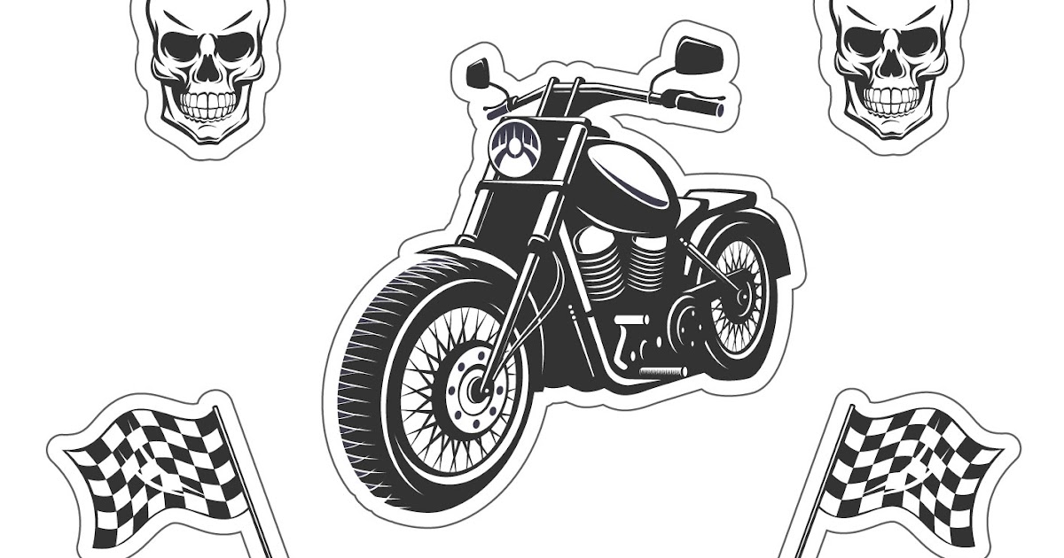 Topo de bolo moto, motoqueiro