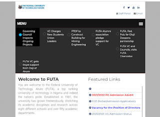 Federal University of Technology Akure, FUTA | Latest School News - futa.edu.ng