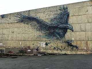 3 Graffiti Street Art Eagle Character by Daleast 