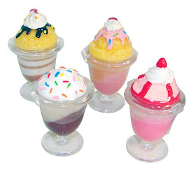 Sundae lip gloss comes with four different styles-12 total to a package. This is an adorable gift to give your troop.