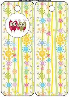 Owls Couple Free Printable Bookmarks.