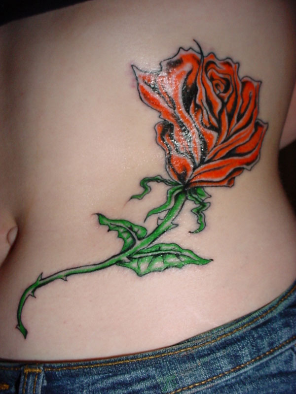 Bodypainting Tattoos Design Roses 2 tattoo roses