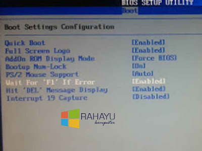 Mengatasi CPU Fan Error! Press F1 to Resume