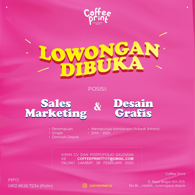  Loker  Marketing dan Desain  Grafis  di  Depok   Info Depok 