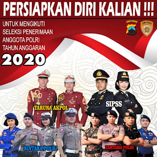 Jadwal,Tanggal Pendaftaran Polri dan Polwan 2020 Klik Disini 