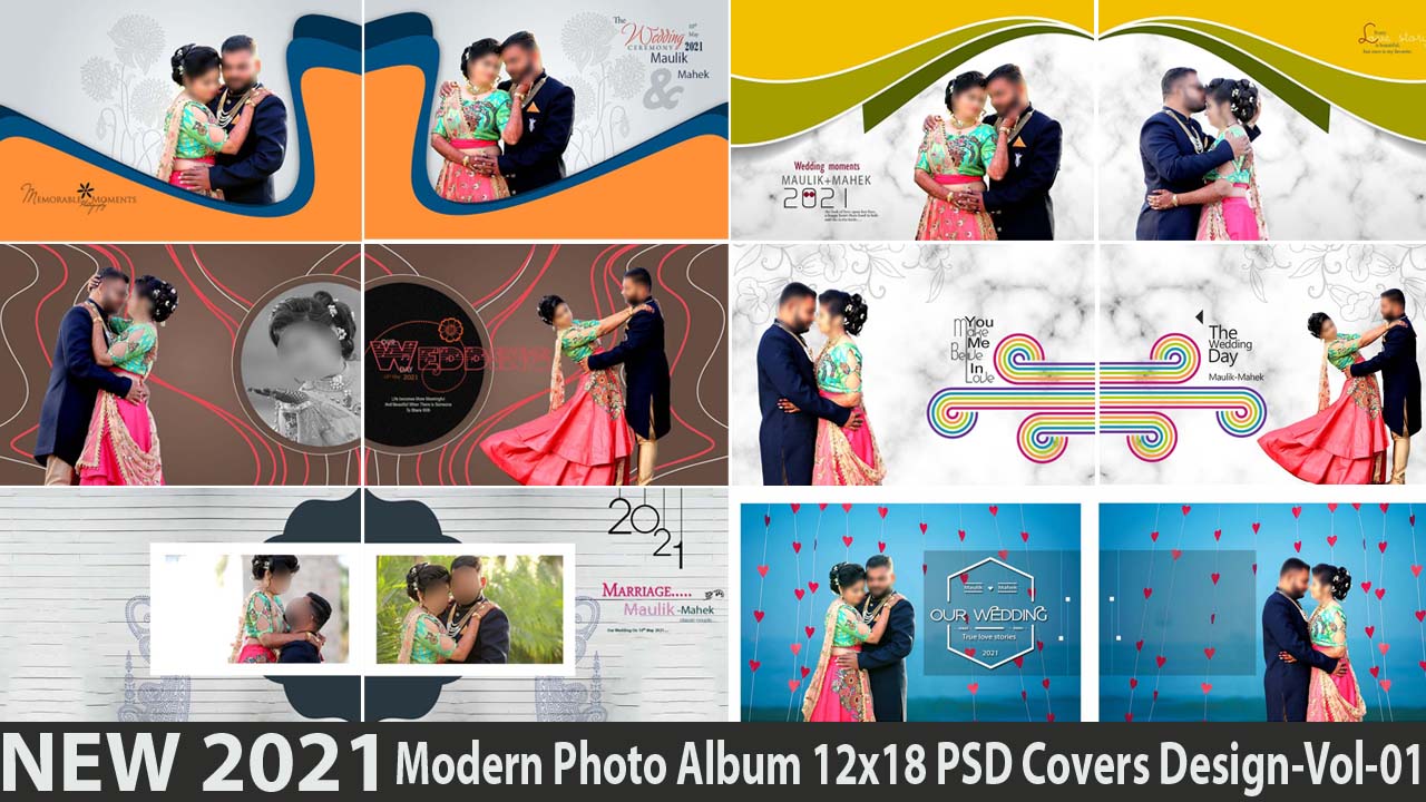New 2021 Modern Photo Album Covers Design