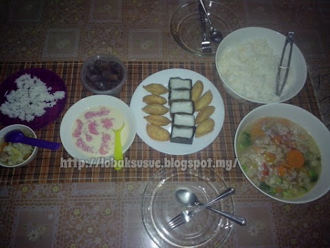 Sagu Gula Melaka, Kue Tiaw Sup juadah berbuka!! 