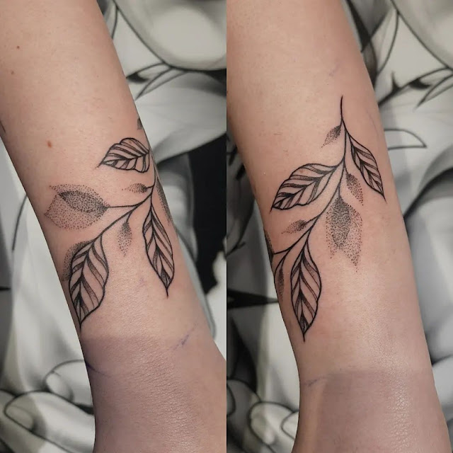 80 tatuagens de folhas para as mulheres que amam a natureza