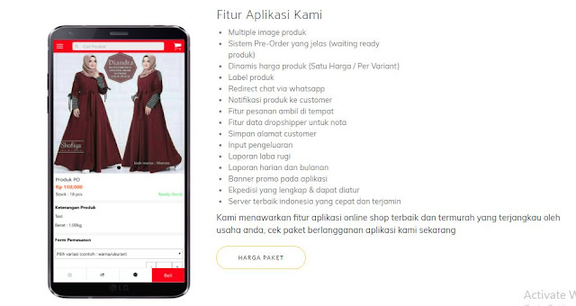 bikin aplikasi online shop apk