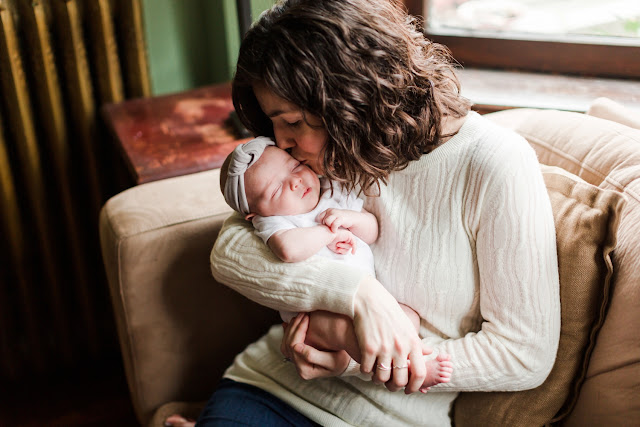 One month old images with a beautiful NW DC family, photos by Heather Ryan Photography