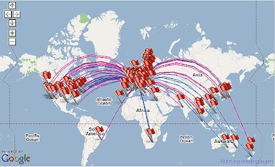 Postcrossing Map