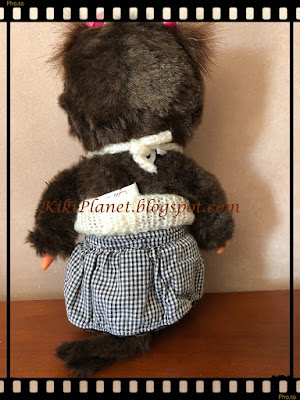 dos-nu pull handmade fait main kiki monchhichi knitting tricot