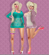 On Left: Hair: Magika [01] Early (lollipop girl)