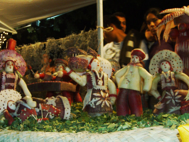 Ever seen Nativity scenes carved out of radishes?