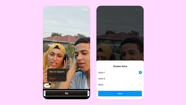 يضيف إنستغرام ميزة تحويل النص إلى كلام وميزة التأثيرات الصوتية