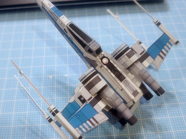 T-70 X-Wing Starfighter 1/100 Scale Papercraft Model