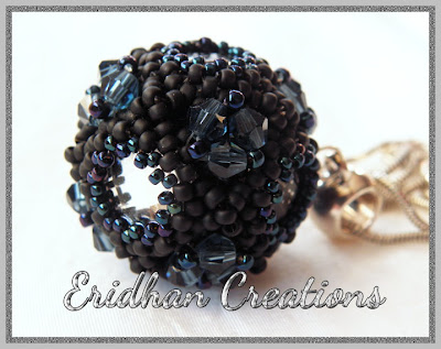 beaded ball pendant