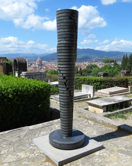 “Colonna infinita” (Infinite Column) by Park Eun-sun, San Miniato al Monte (St. Minias on the Mountain), Florence