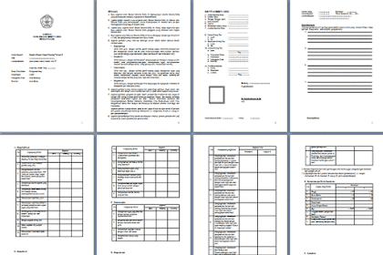 Contoh Buku Rapor SD Kelas 5 Kurikulum 2013 Format Microsoft Word