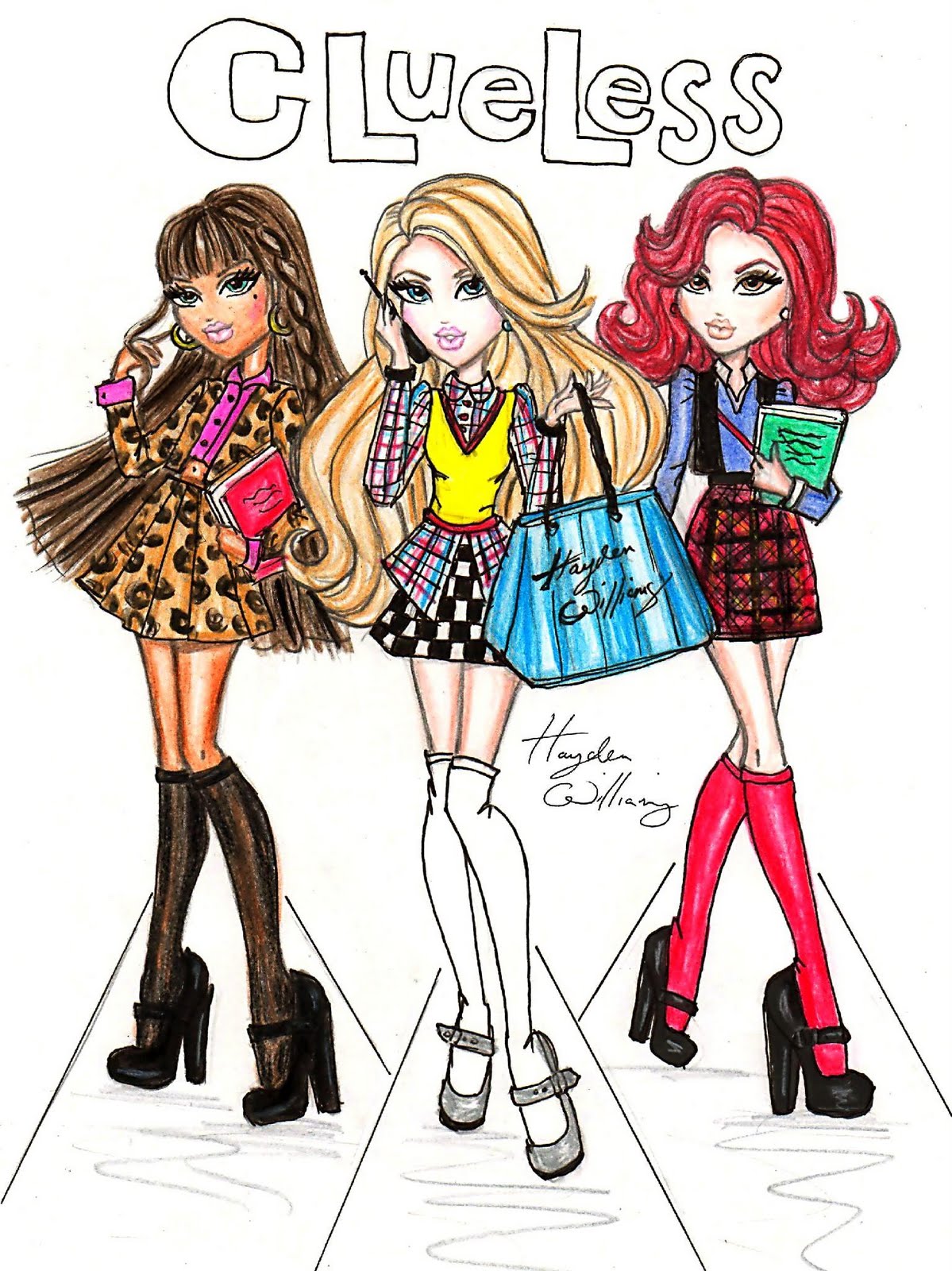 Hayden Williams Fashion Illustrations: 90's Flashback: 'Clueless' by